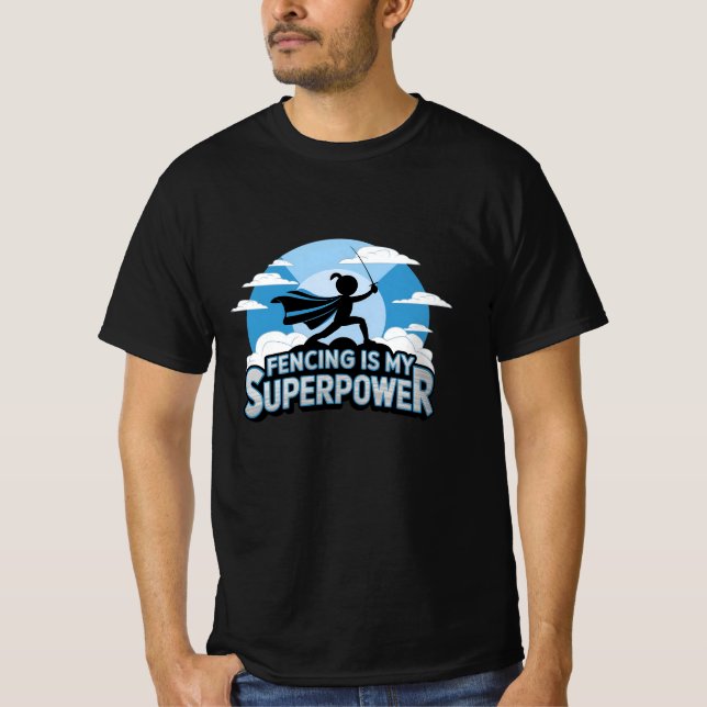 Camiseta Comemorar o Espada com Designs de Esgrima Exclusiv (Frente)