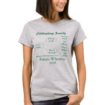 Camiseta comemorativa de nome de grupo e 3 geraçõe