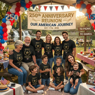 Camiseta Comemorativo 1776–2026 Patrimônio Americano 250º