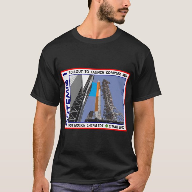 Camiseta Comemorativo da Implantação do SLS Artemis 1 (Frente)