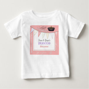 Camiseta Comemore real a princesa Aniversário da papá de