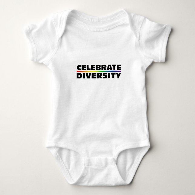 Camiseta Comemore senhoras da diversidade 3/4 de Raglan da (Frente)
