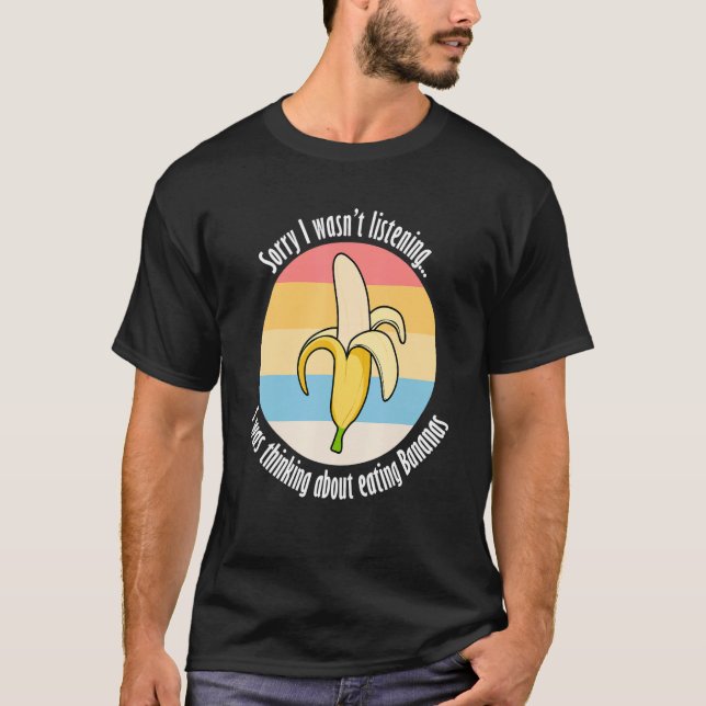 Camiseta Comendo bananas Frutas exóticas (Frente)