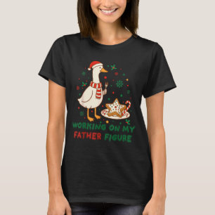 Camiseta Comendo Biscoitos Para Dois Trabalhando No Meu Pap
