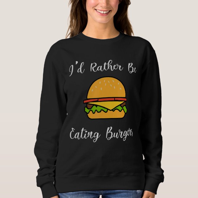 Camiseta Comendo Cheeseburgers Comida Rápido Chef de Hambúr (Frente)