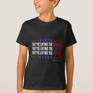 Camiseta Comendo Os Cães Que Comem Os Gatos Comendo