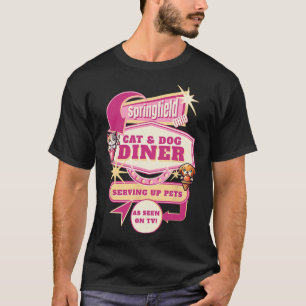Camiseta Comendo Pets Springfield Ohio Cats Engraçados Cães