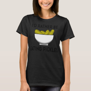 Camiseta Comendo Picles Engraçados Dizendo Pepinos Vegetais