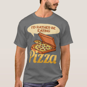 Camiseta Comendo Pizza Irônico Dizendo Chef De Pizza Hobby