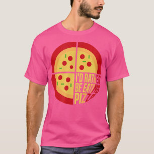 Camiseta Comendo pizza mestre em Comida italiano chef