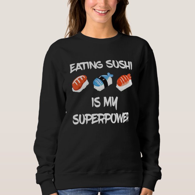 Camiseta Comendo Sushi Japonês Sushi Comida Asiática Japonê (Frente)