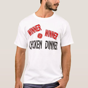 Camiseta Comensal da galinha do vencedor do vencedor