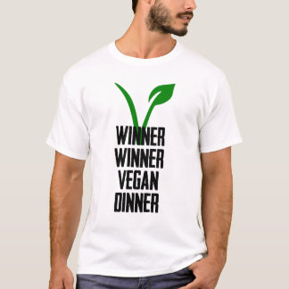 Camiseta Comensal do Vegan do vencedor do vencedor