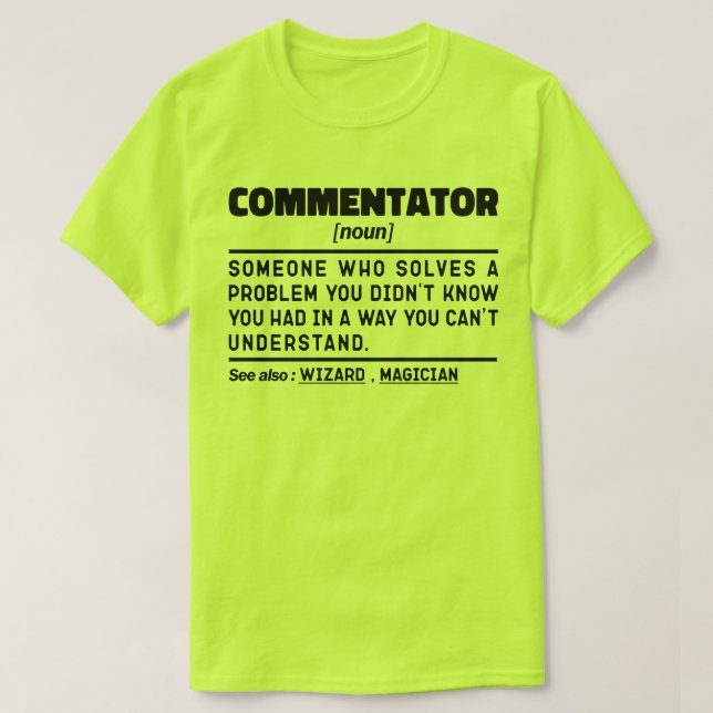 Camiseta Comentário Noun Funny Sport Fan Sarcastic Cote (Frente do Design)