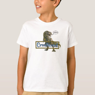 Camiseta Comentário personalizável do dinossauro criacionis