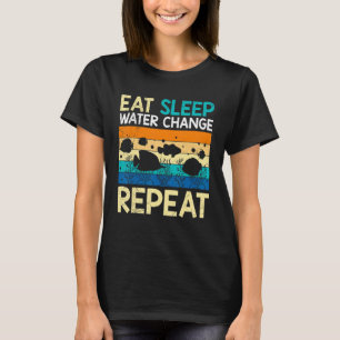 Camiseta Comer água do sono Repetir Limpeza do Aquário