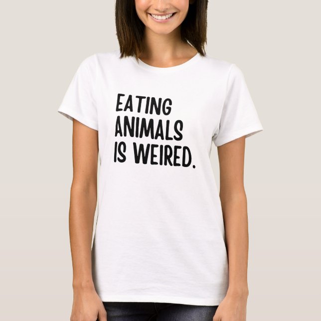 Camiseta Comer Animais Está Com Vegan (Frente)