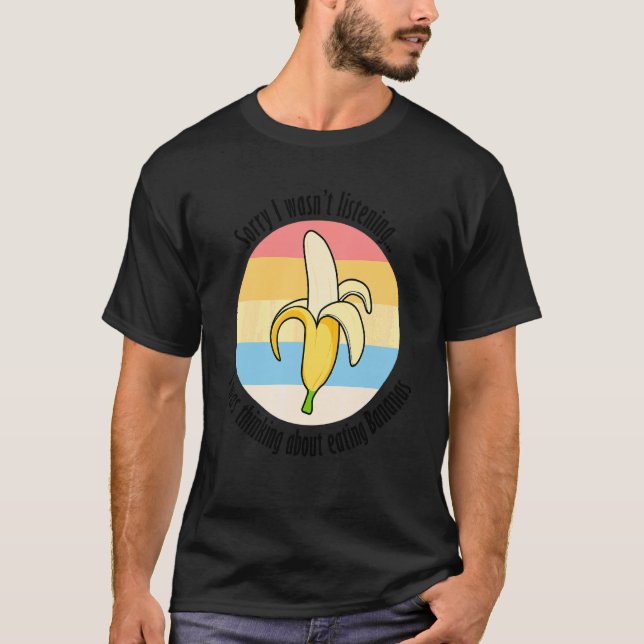 Camiseta Comer Bananas Frutas Exóticas Deliciosas (Frente)