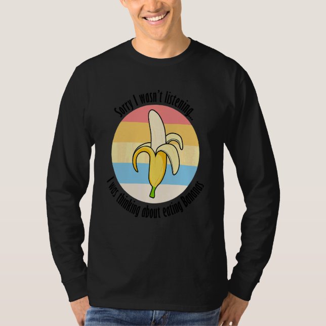 Camiseta Comer Bananas Frutas Exóticas Deliciosas (Frente)