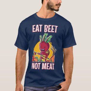 Camiseta Comer beterraba não carne amante de vegetais veget