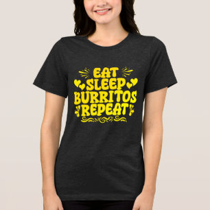 Camiseta comer burritos repetir