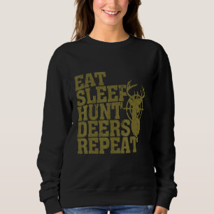 Camiseta Comer Caçadores De Caça Ao Sono Repetir Caçadores