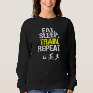Camiseta Comer Comboio Dormindo Repetir Triathlon Nadando E