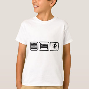 Camiseta Comer, Dormiar, Esquiar E Repetir Eu Amo Esquiar O