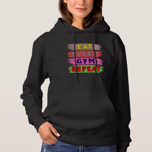 Camiseta comer dormir academia repetir (Frente)