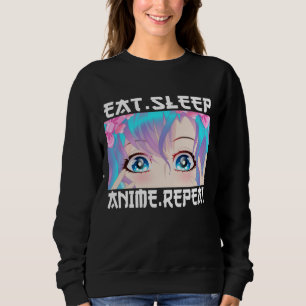 Camiseta Comer Dormir Anime Repetir