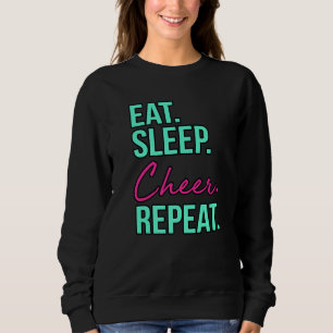 Camiseta Comer Dormir Aplaudir Repetir Cheerleading Cheerle