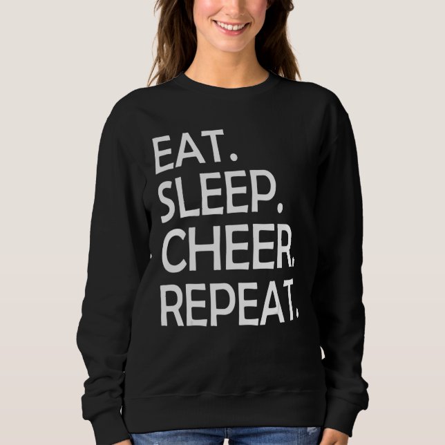 Camiseta Comer Dormir Aplaudir Repetir Líder de Torcida Esq (Frente)