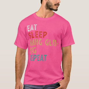 Camiseta Comer Dormir Asa Delta Repetir Presente Divertido