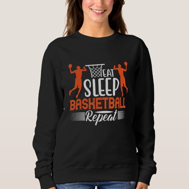 Camiseta Comer Dormir Basquetebol Repetir 2 (Frente)