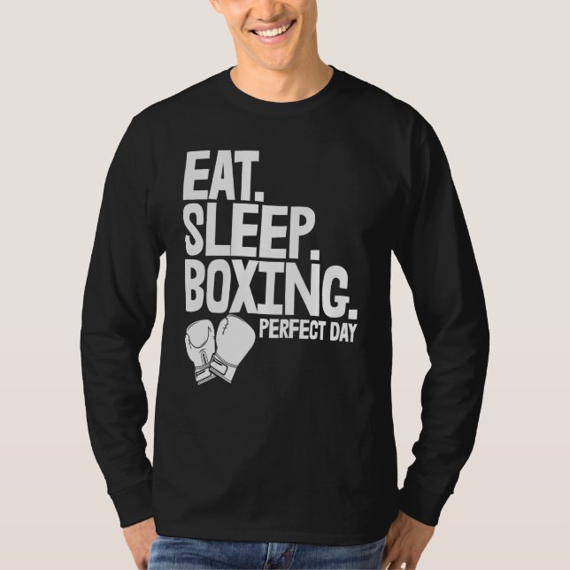 Camiseta Comer Dormir Boxe Dia Perfeito   Boxe Feminino Esp (Frente)