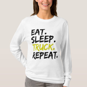 Camiseta Comer Dormir Caminhão Repetir Motorista de Caminhã