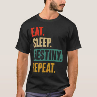 Camiseta Comer Dormir Destiny Repetir Video Games Presente 