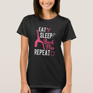 Camiseta Comer Dormir Flip Back Repetir Acrobata Ginástica 
