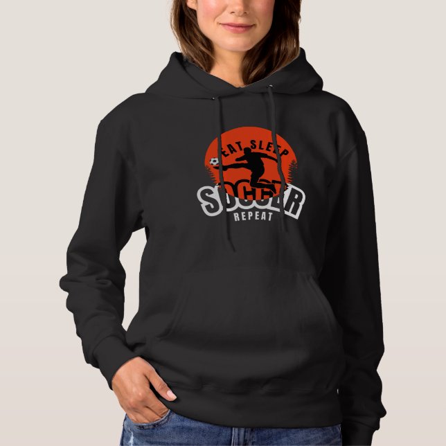 Camiseta comer dormir futebol repetir  (Frente)