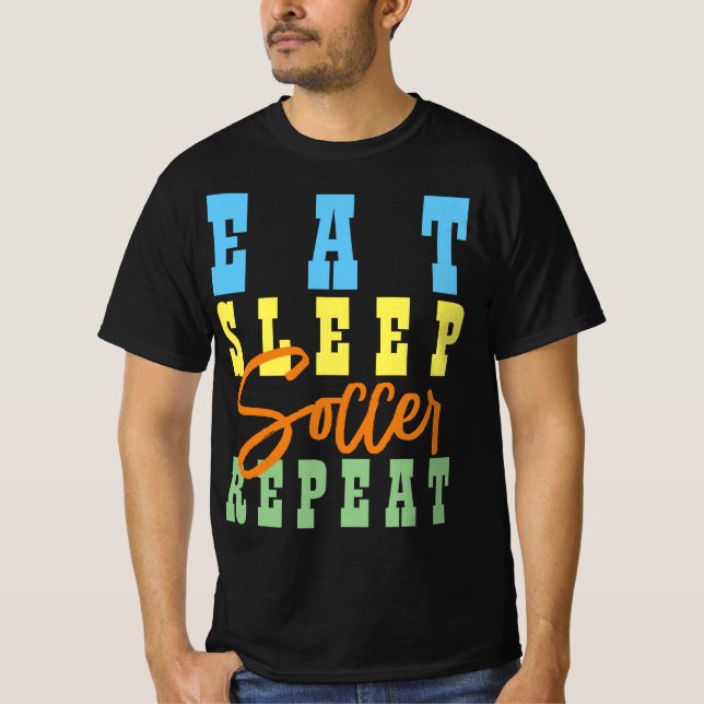 CAMISETA COMER DORMIR FUTEBOL REPETIR (Frente)