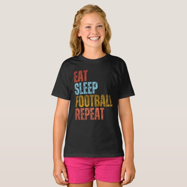 CAMISETA COMER DORMIR FUTEBOL REPETIR (Frente Completa)