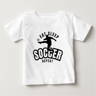 Camiseta comer dormir futebol repetir
