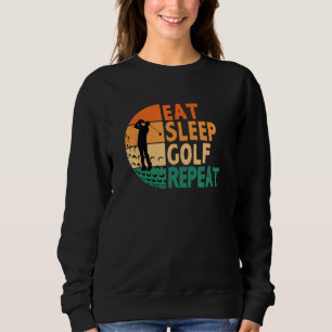 Camiseta Comer Dormir Golfe Repetir Golfe Golfista Divertid