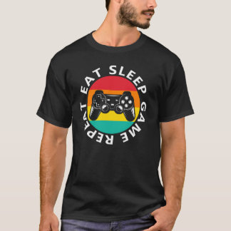 Camiseta Comer dormir jogo repetir