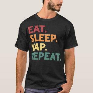 Camiseta Comer Dormir Latir Repetir Divertido