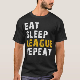 Camiseta comer dormir liga
