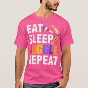 Camiseta Comer Dormir Malabarismo Malabarista Especialista 