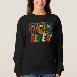 Camiseta Comer Dormir Montanha-russa Repetir Parque de Di