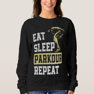 Camiseta Comer Dormir Parkour Repita Corrida Livre Parkour