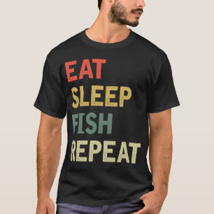 Camiseta Comer dormir peixe repetir